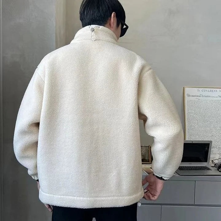 Kyle™ | Chaqueta de borreguito con capucha y cremallera