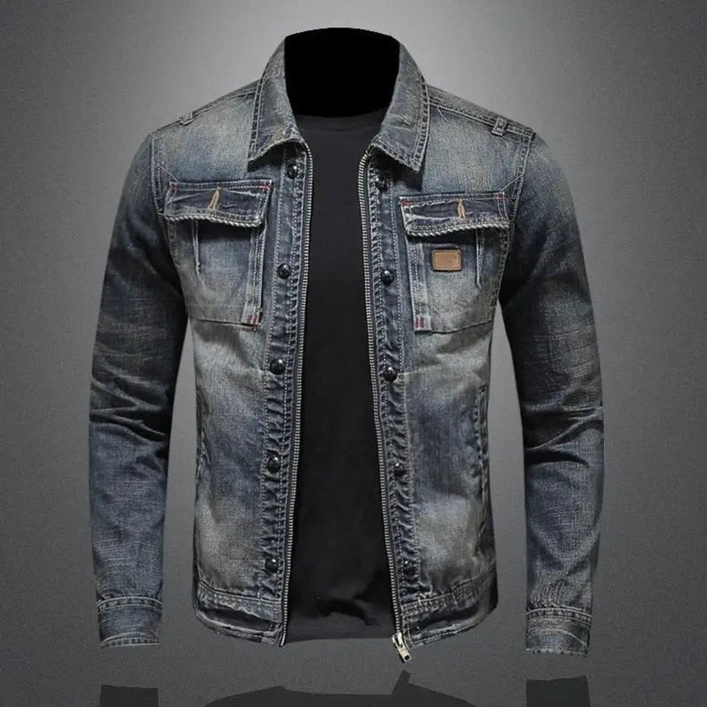 Desmond™ | Chaqueta vaquera vintage con doble cierre