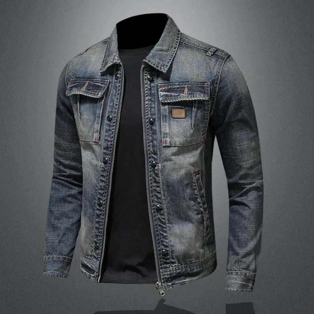 Desmond™ | Chaqueta vaquera vintage con doble cierre