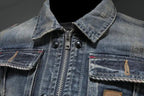 Desmond™ | Chaqueta vaquera vintage con doble cierre