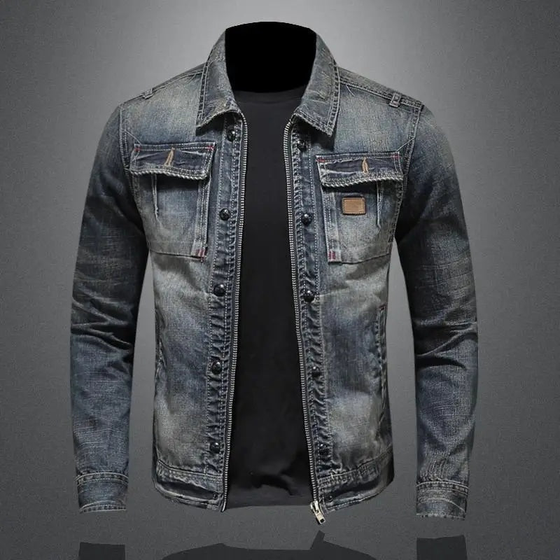 Colin™ | Chaqueta vaquera vintage multibolsillos