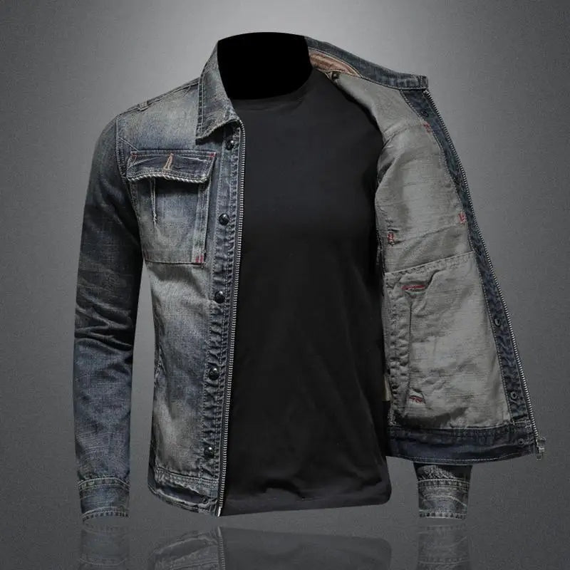 Colin™ | Chaqueta vaquera vintage multibolsillos