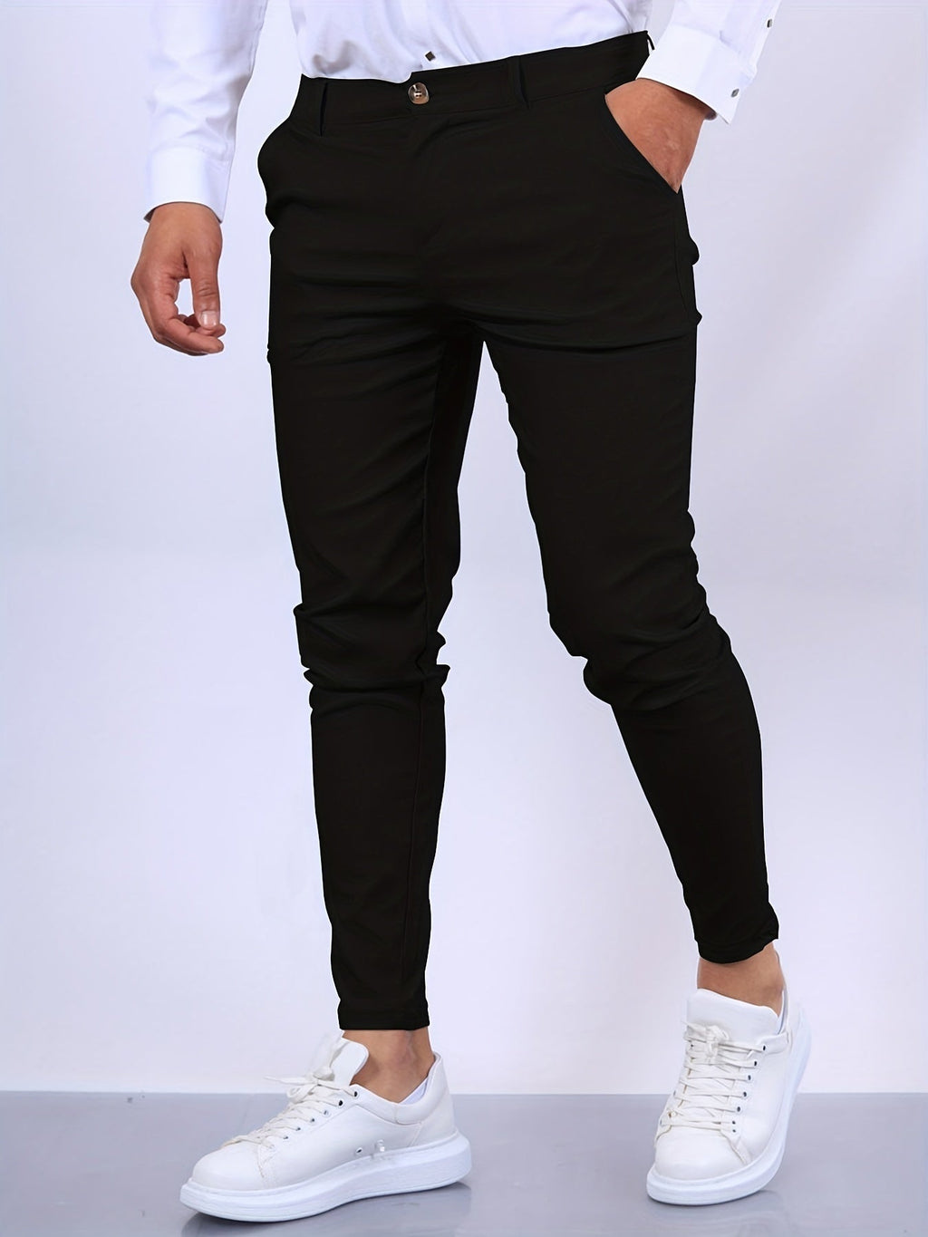 Noah™ | Pantalón chino slim fit de hombre con cintura elástica