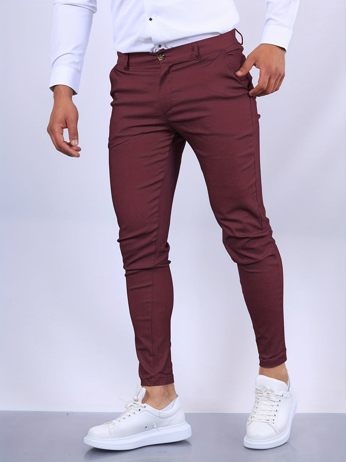 Noah™ | Pantalón chino slim fit de hombre con cintura elástica
