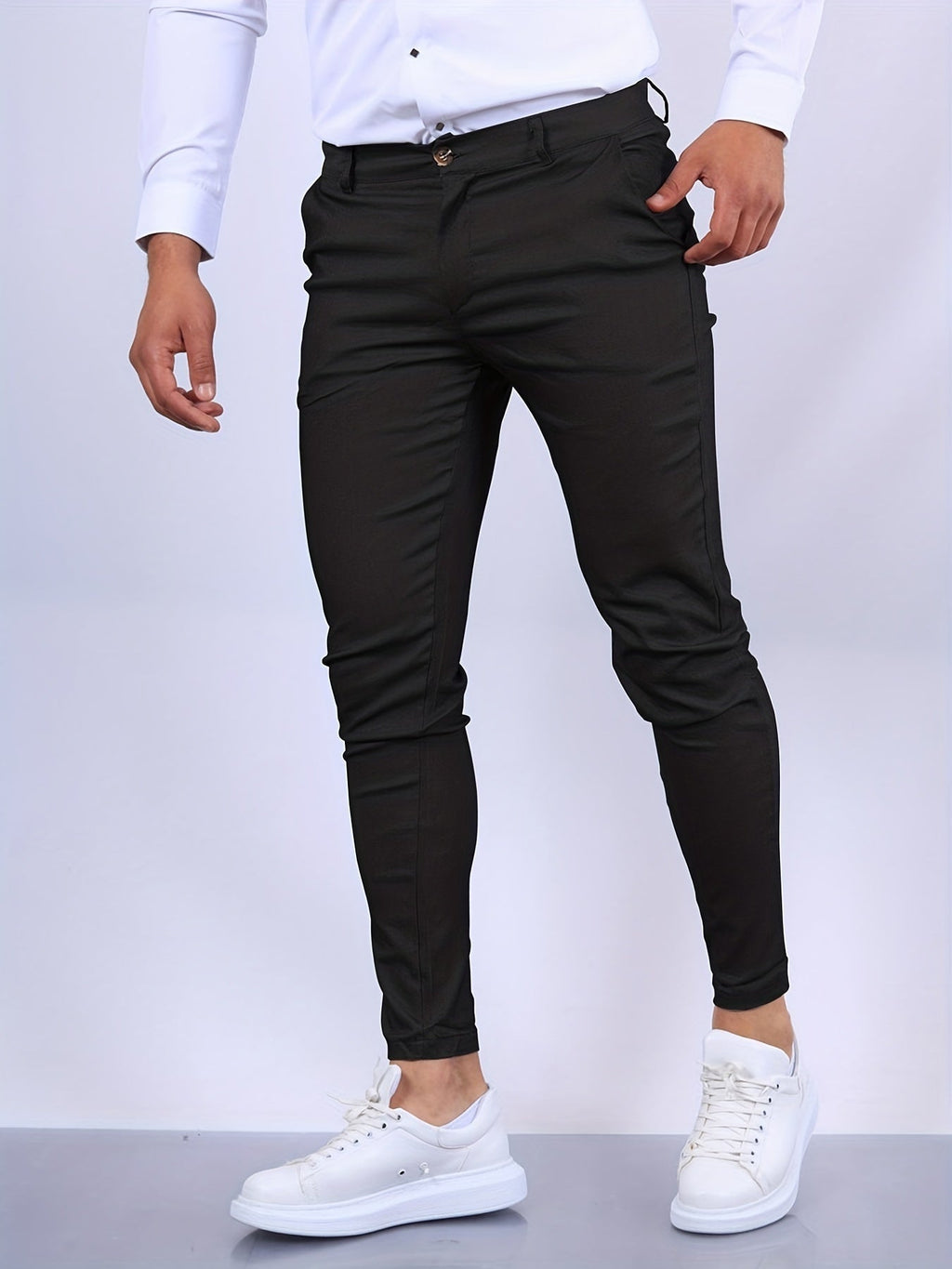 Noah™ | Pantalón chino slim fit de hombre con cintura elástica