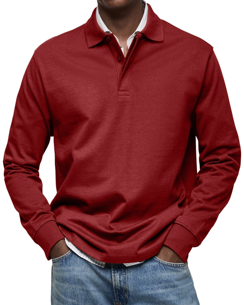 Tucker™ | Polo de manga larga con cuello clásico