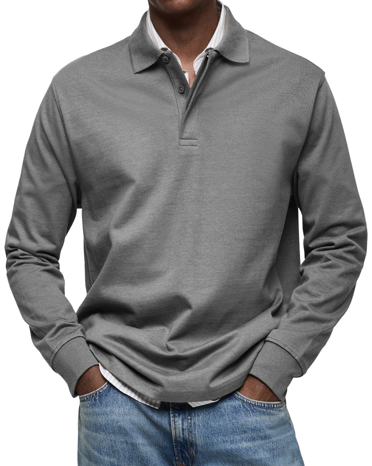 Tucker™ | Polo de manga larga con cuello clásico