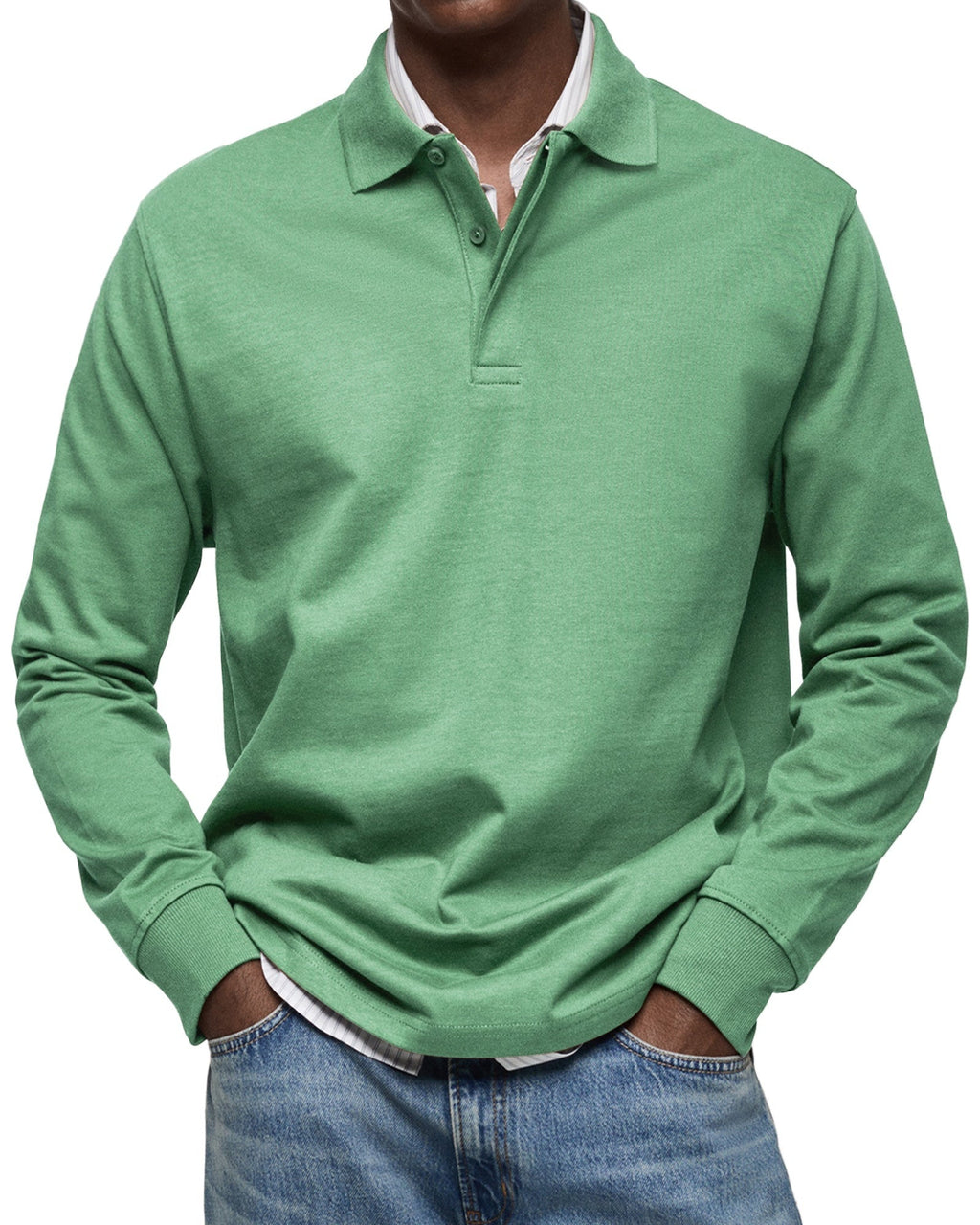 Tucker™ | Polo de manga larga con cuello clásico