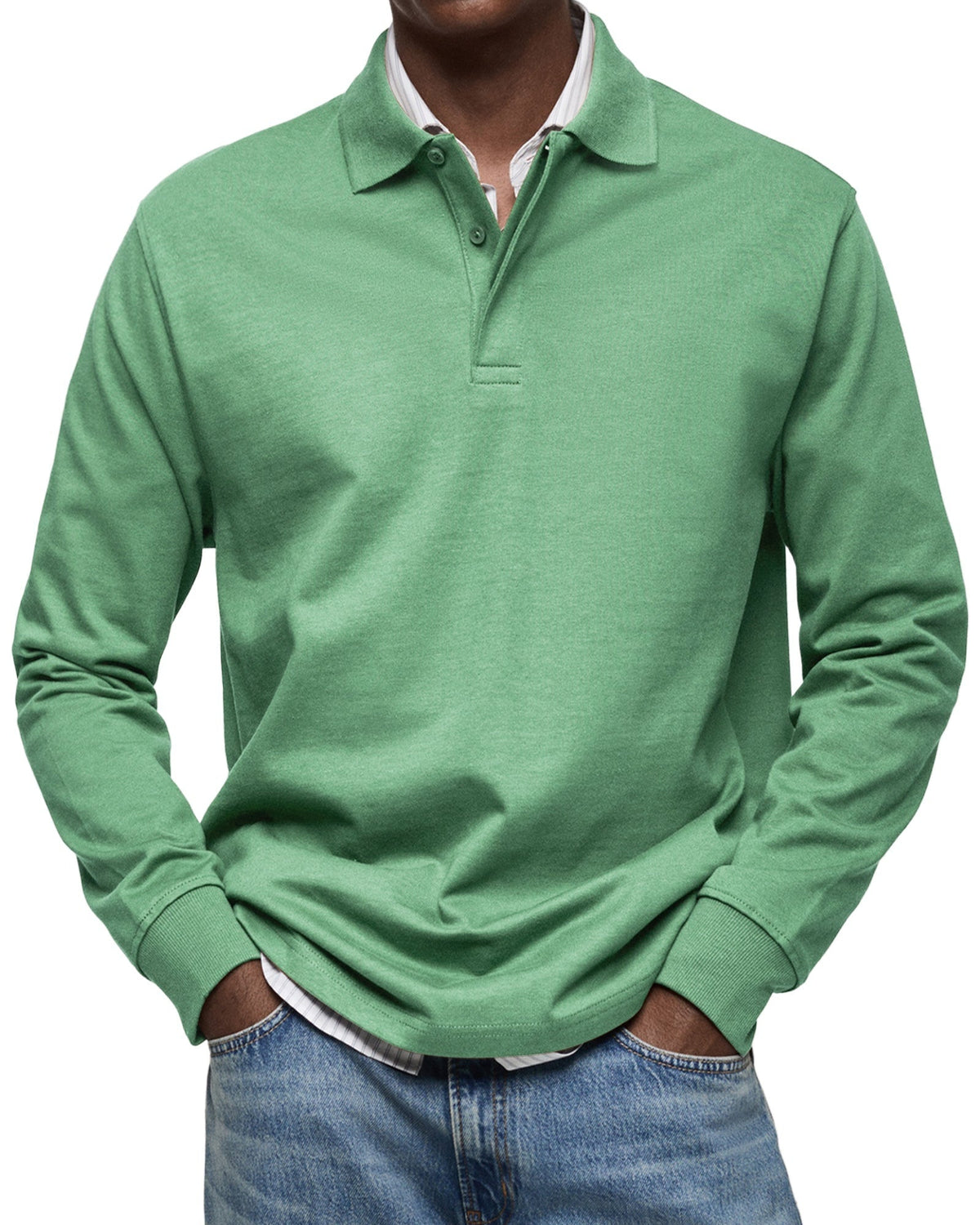 Tucker™ | Polo de manga larga con cuello clásico