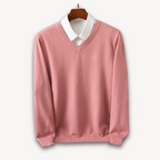 Oliver™ | Jersey de cachemira de hombre con cuello de pico