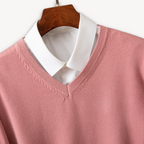 Oliver™ | Jersey de cachemira de hombre con cuello de pico
