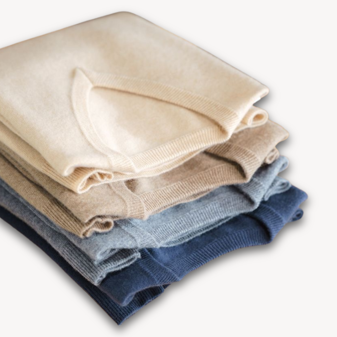 Oliver™ | Jersey de cachemira de hombre con cuello de pico