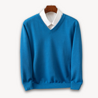 Oliver™ | Jersey de cachemira de hombre con cuello de pico
