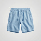 Zachary™ | Bermudas de lino con cintura elástica y cordón