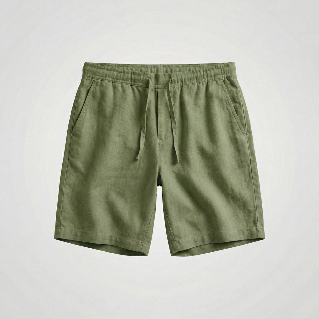 Zachary™ | Bermudas de lino con cintura elástica y cordón
