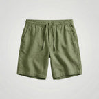 Zachary™ | Bermudas de lino con cintura elástica y cordón