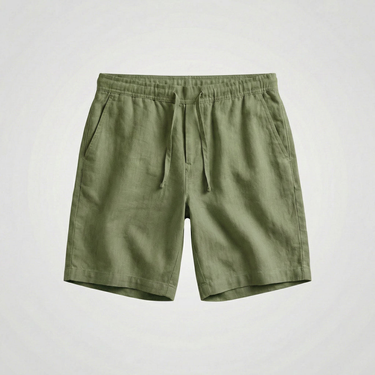 Zachary™ | Bermudas de lino con cintura elástica y cordón