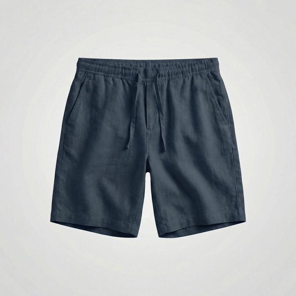 Zachary™ | Bermudas de lino con cintura elástica y cordón
