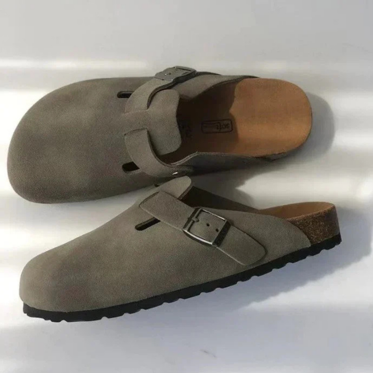 Lucas™ | Sandalias con plantilla de corcho y hebilla ajustable