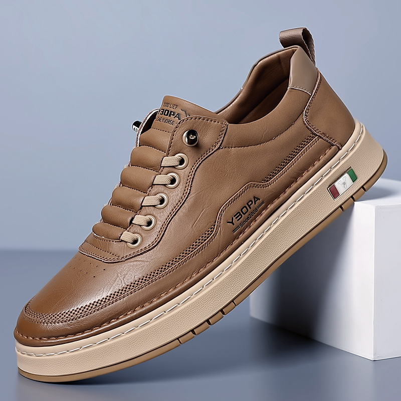 Quentin™ | Zapatillas casual de piel con suela acolchada