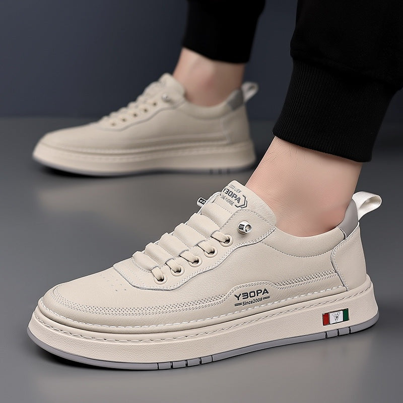 Quentin™ | Zapatillas casual de piel con suela acolchada