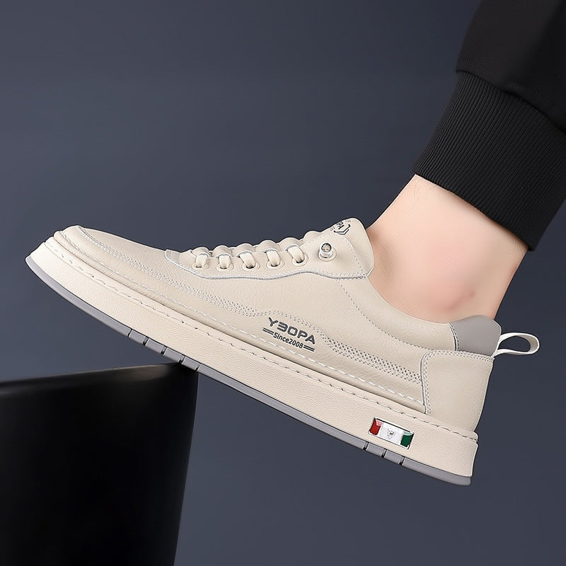 Quentin™ | Zapatillas casual de piel con suela acolchada