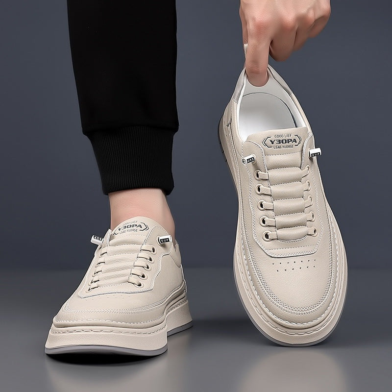Quentin™ | Zapatillas casual de piel con suela acolchada
