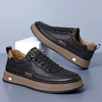 Quentin™ | Zapatillas casual de piel con suela acolchada