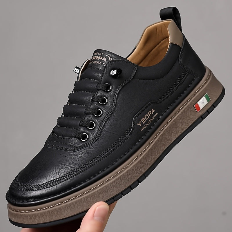 Quentin™ | Zapatillas casual de piel con suela acolchada