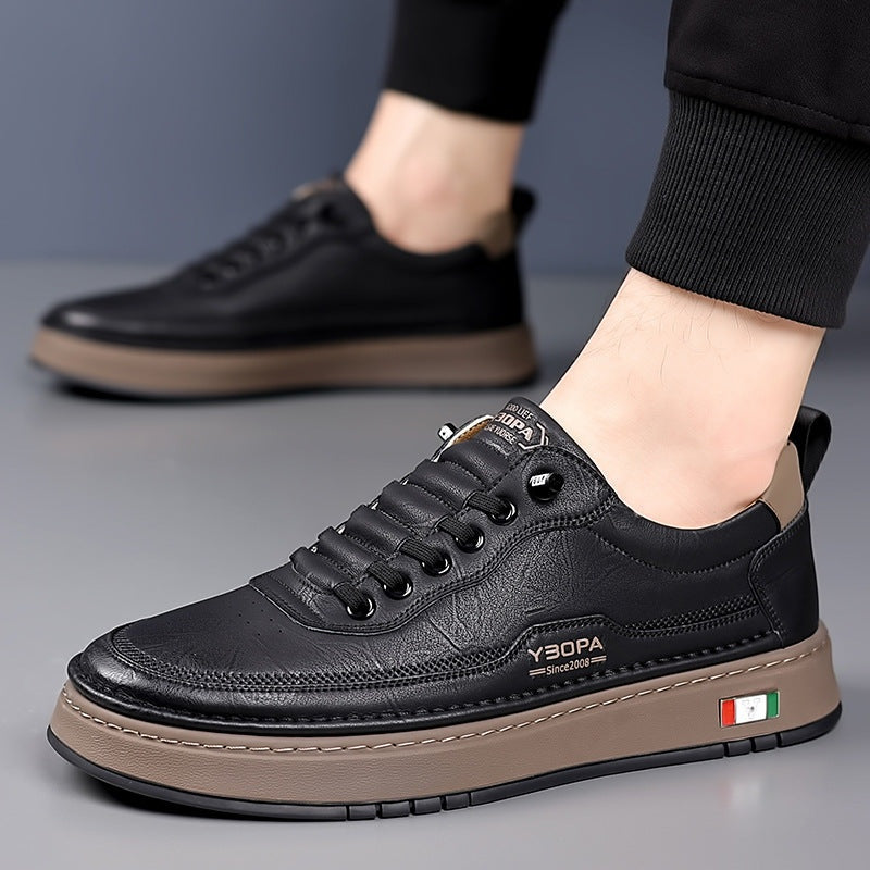 Quentin™ | Zapatillas casual de piel con suela acolchada