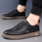 Quentin™ | Zapatillas casual de piel con suela acolchada