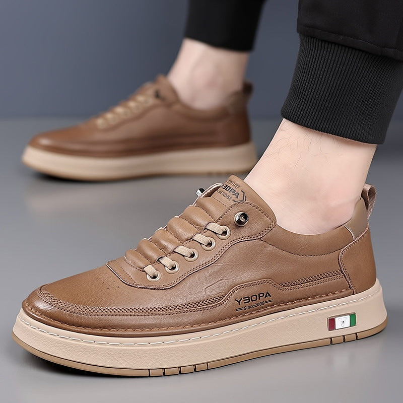 Quentin™ | Zapatillas casual de piel con suela acolchada