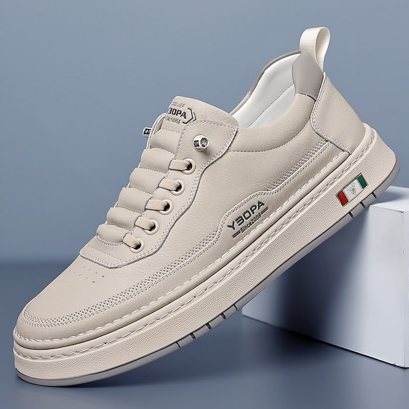 Quentin™ | Zapatillas casual de piel con suela acolchada