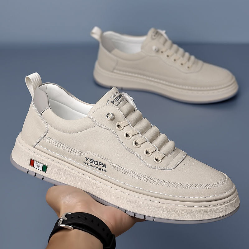 Quentin™ | Zapatillas casual de piel con suela acolchada