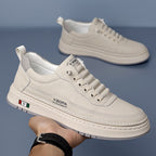 Quentin™ | Zapatillas casual de piel con suela acolchada