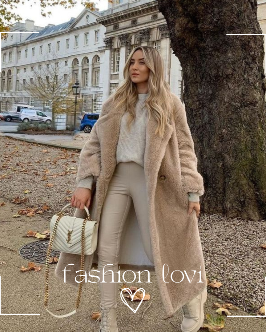 Cora™ | Abrigo largo de borreguito oversize