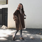 Mackenzie™ | Abrigo largo de mezcla de lana oversize con solapas