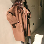 Mackenzie™ | Abrigo largo de mezcla de lana oversize con solapas