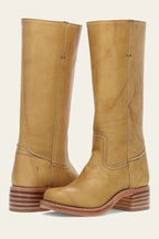 Erin™ | Botas cowboy de piel de caña alta con tacón