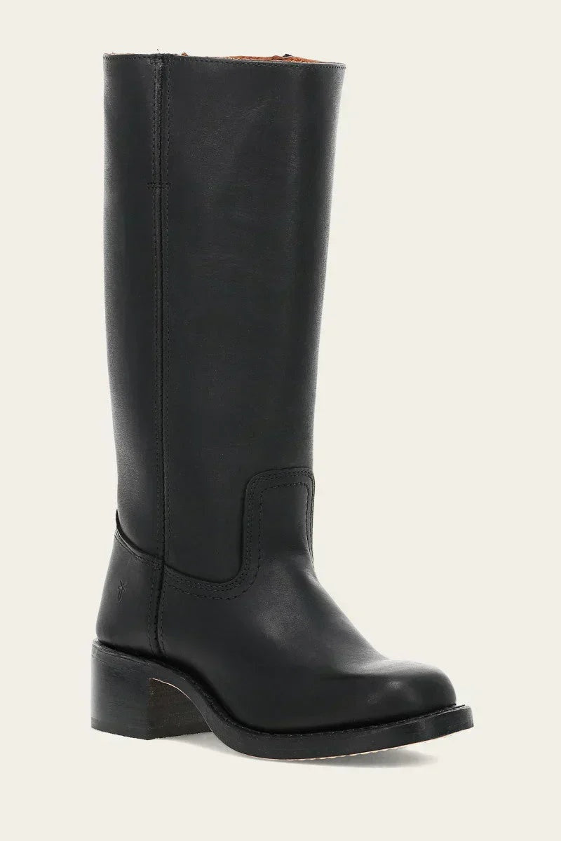 Erin™ | Botas cowboy de piel de caña alta con tacón