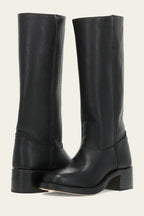 Erin™ | Botas cowboy de piel de caña alta con tacón