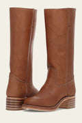 Erin™ | Botas cowboy de piel de caña alta con tacón