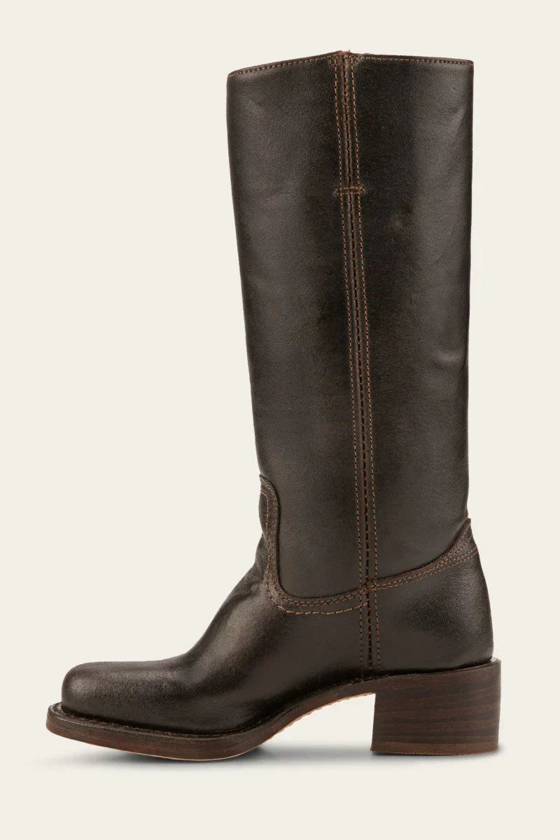 Erin™ | Botas cowboy de piel de caña alta con tacón