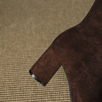 Fiona™ | Botines de ante con tacón ancho y cremallera lateral