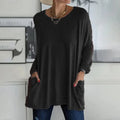 Grace™ | Camiseta oversize de manga larga con bolsillos