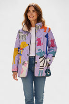 Olivia™ | Chaqueta acolchada de entretiempo con patchwork floral