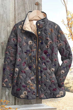 Olivia™ | Chaqueta acolchada de entretiempo con patchwork floral