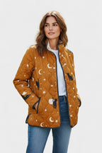 Olivia™ | Chaqueta acolchada de entretiempo con patchwork floral
