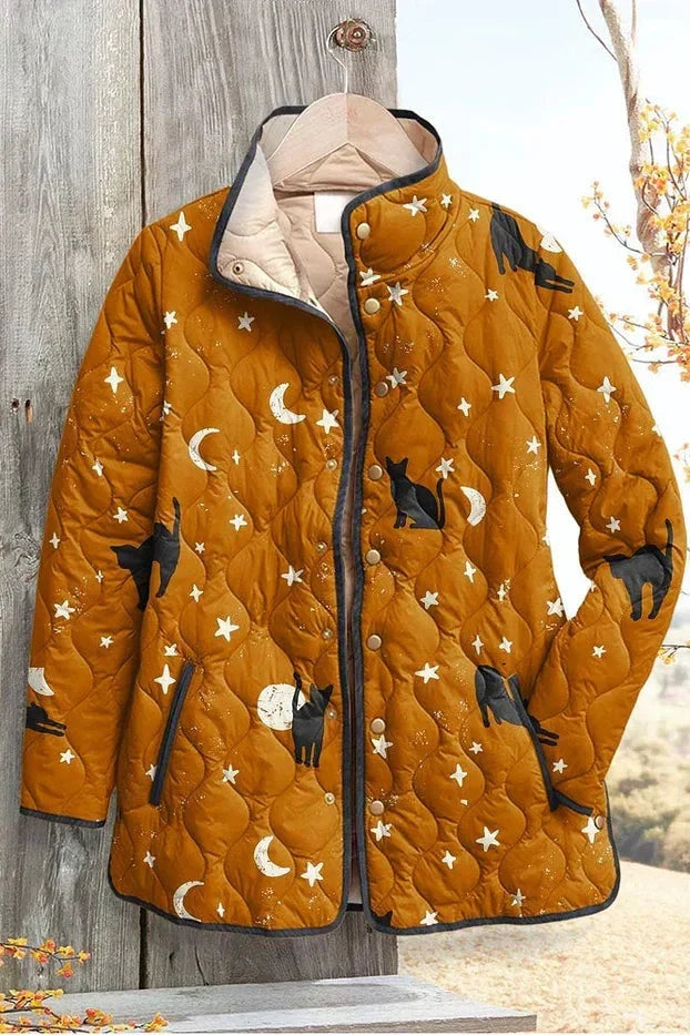 Olivia™ | Chaqueta acolchada de entretiempo con patchwork floral