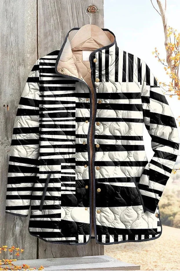 Olivia™ | Chaqueta acolchada de entretiempo con patchwork floral